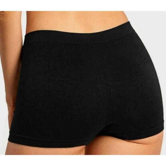 Sofra Women's Seamless Boyshort Panties Set of 6  PLUS O/S - Picture 3 of 8